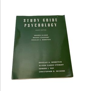 Vintage 1990s Study Guide Psychology 4th edition Allman Schoppert Bernstein book